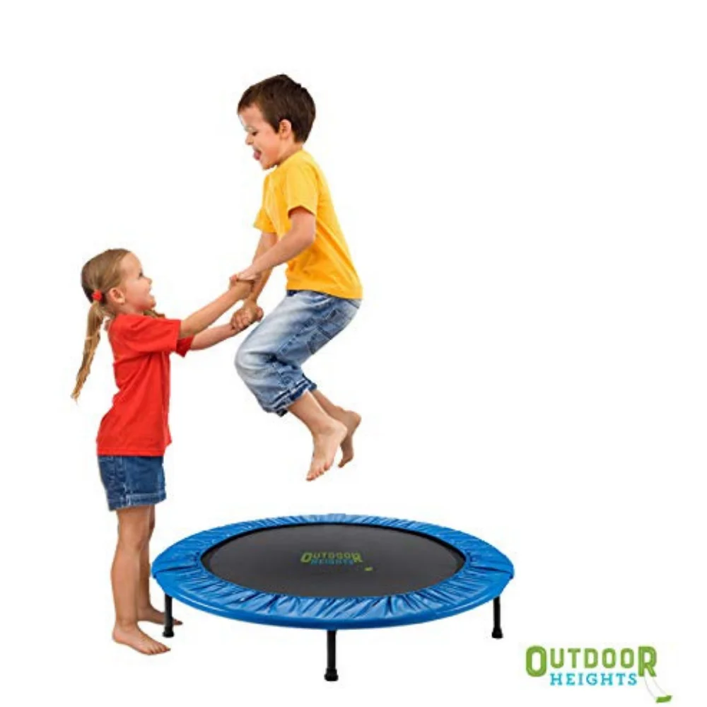 Outdoor Heights Mini Trampoline 36 inch Fitness Trampoline - Fitness Rebounder - With Carrybag