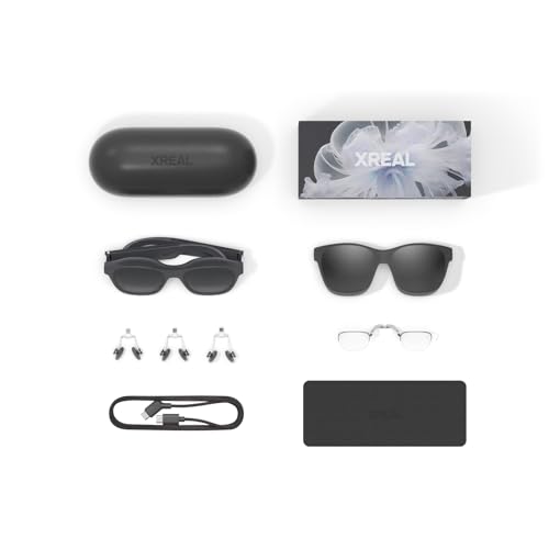XREAL Air 2 AR Glasses, 130" Wearable Display with All-Day Comfort, 72g 120Hz 1080P, Ideal for Gaming, Streaming, Smart Glasses, Best TV/Projector/Monitor Alternative
