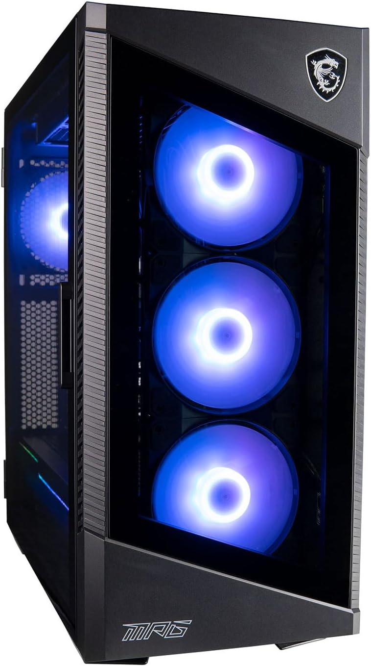 MPG Velox by MSI Gaming Desktop (NVIDIA GeForce RTX 3080, Intel 10-Core i5-13400 Processor, 32GB DDR4 RAM, 512GB NVMe SSD + 3TB HDD, Windows 11 Home) Professional Gamer PC Computer