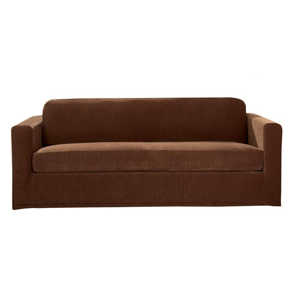 Sure Fit Brown Stretch Sofa Cover