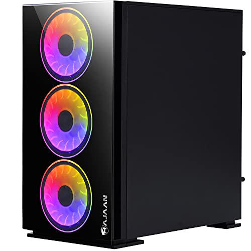 Gaming PC Desktop Tower - Intel i7 Quad Core Processor Upto 4.0GHz - 32GB DDR4 RAM 1TB SSD - AMD Radeon RX 580 8GB GDDR6 - RGB Keyboard Mouse - WiFi Ready - Windows 10 Pro