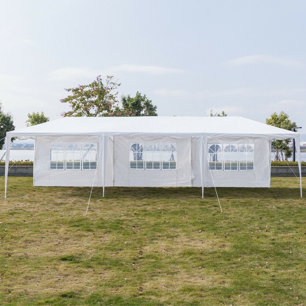 10'x30' Party Tent Wedding Patio Gazebo Outdoor Carport Canopy Shade with Side 5 Removable Walls