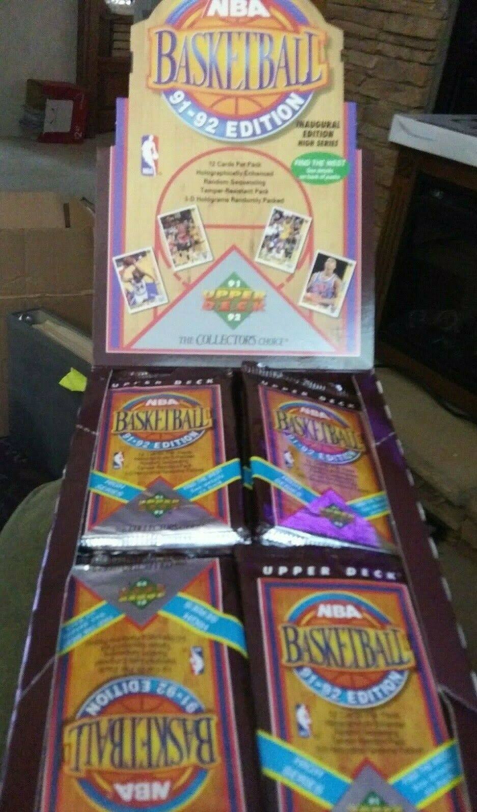 91-92 Upper Deck Basketball Factory Sealed Box Inaugural Edition