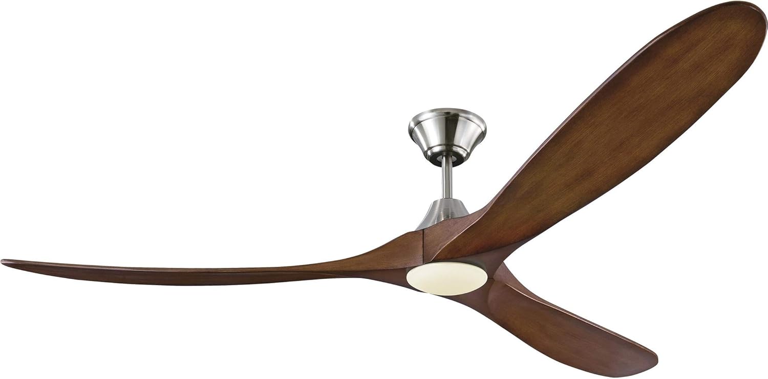 Monte Carlo 3MAVR60BKD Maverick Modern Energy Star 60 Ceiling Fan with LED Light and Hand Remote Control, 3 Balsa Wood Blades, Matte Black