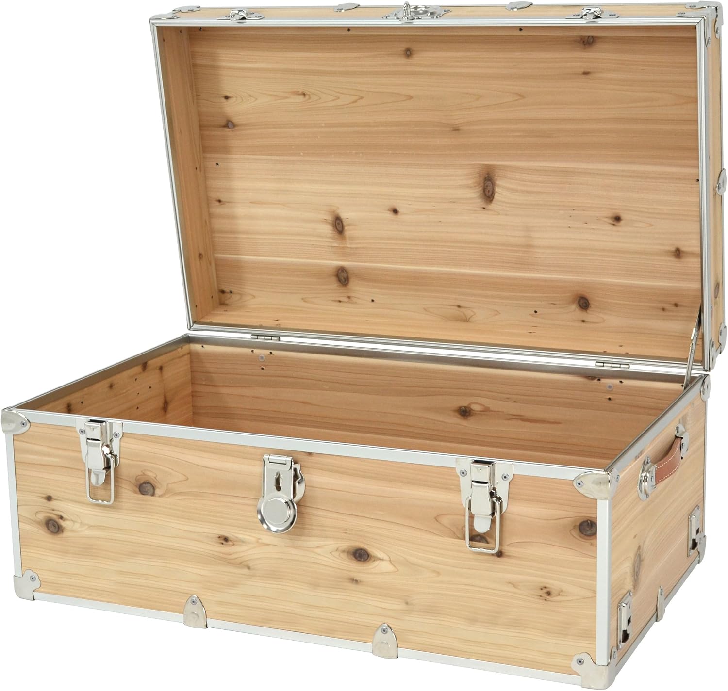 Rhino Trunk & Case Western Red Knotty Cedar Large Trunk For Foot Locker Style & End of Bed Storage 32x18x14
