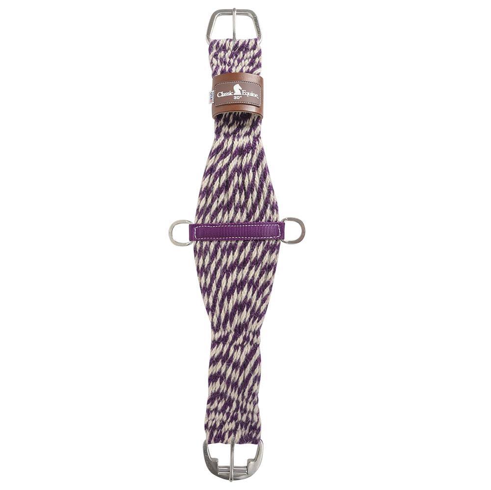 Colored 100% Mohair Cinch Purple/Natural by Classic Equine, 32x22