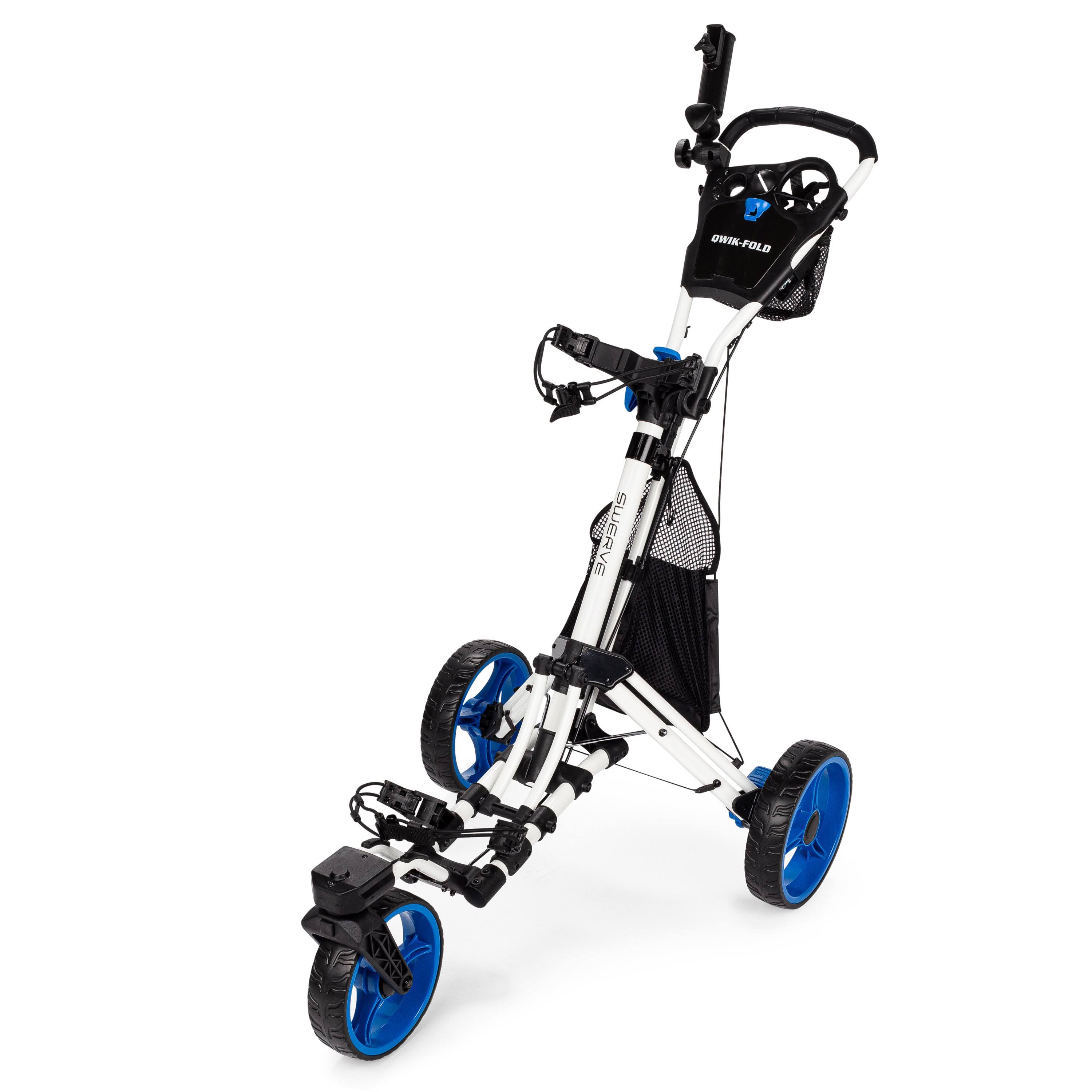 Swerve 3 Wheel Golf Cart - White/Blue