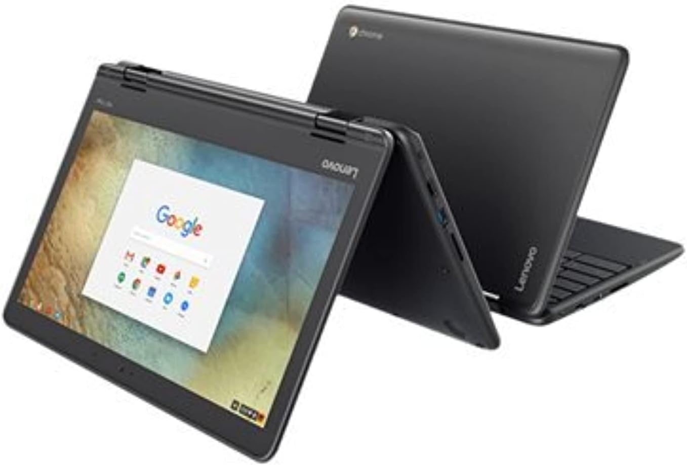 Lenovo 11.6" 300e Chromebook Touchscreen LCD 2 in 1 Chromebook - MediaTek M8173C Quad-core 2.1GHz 4GB LPDDR3 32GB Flash Memory Chrome OS Model 81H00000US