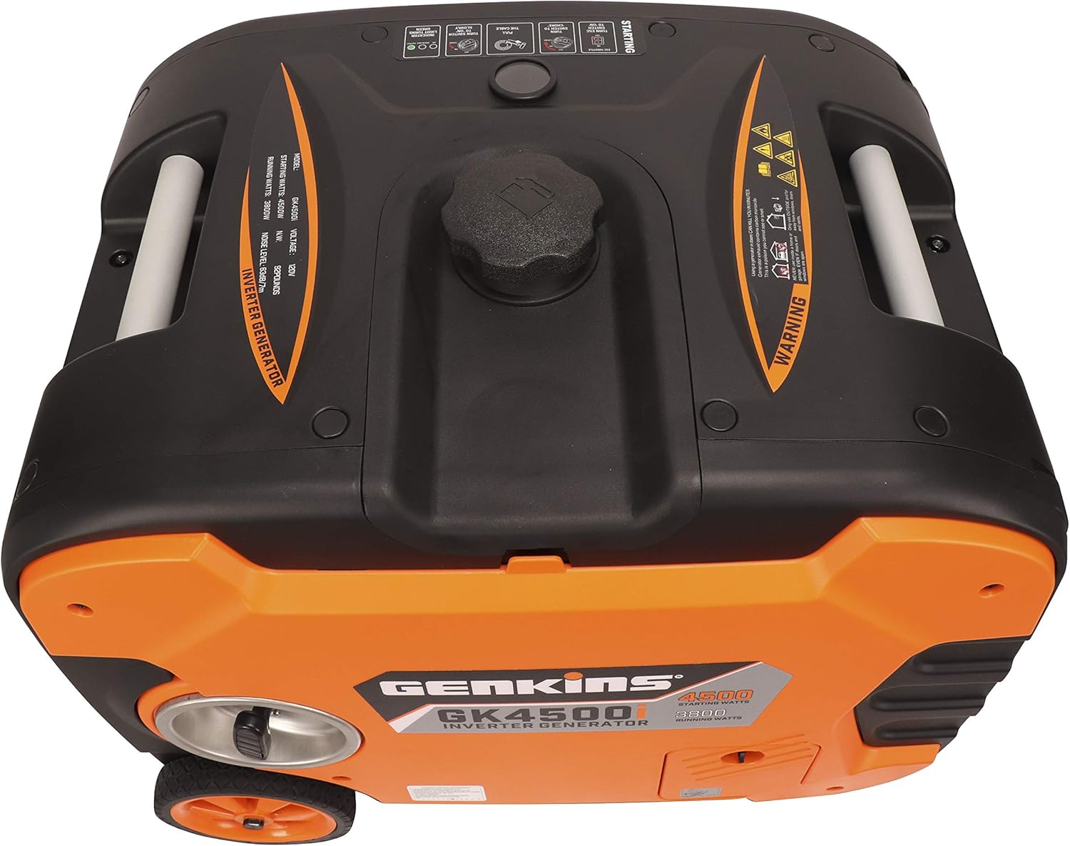 GENKINS 4500 Watt Portable Inverter Generator Gas Powered Ultra Quiet RV Ready Camper Friendly