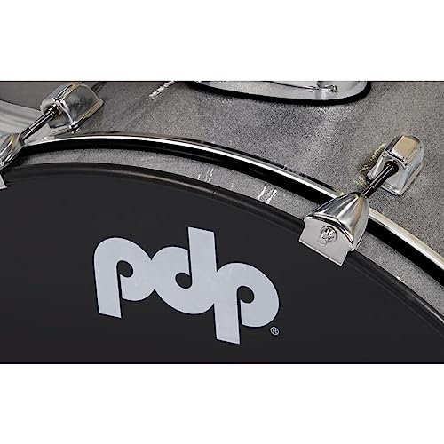 Pacific Drums Center Stage Complete Drumkit, 5 Drum Set, Iridescent Black Sparkle, 7x10, 8x12, 14x16 Floor, 16x22 Kick, 5x14 Snare (PDCE2215KTIB)