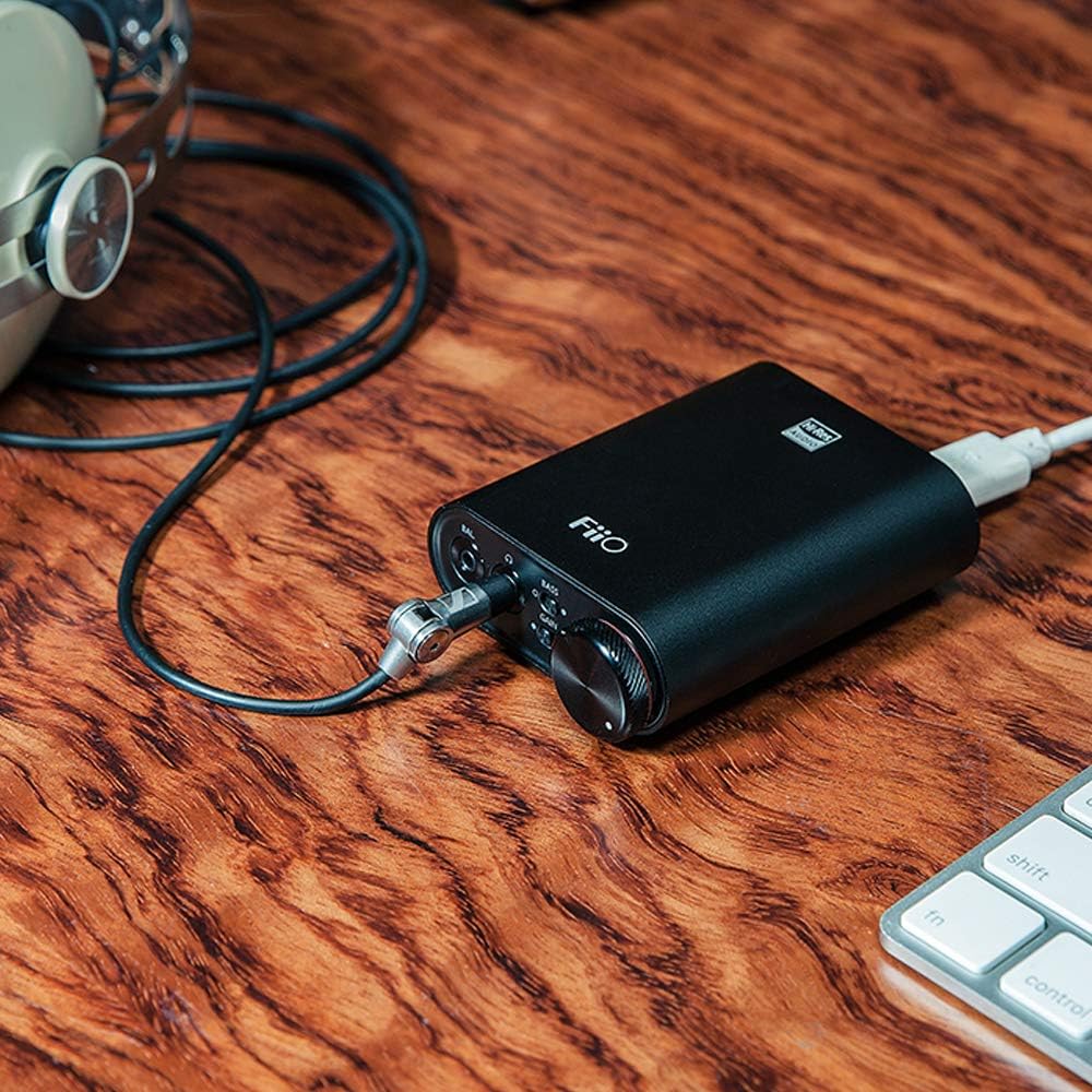 FiiO New K3 Headphone Amplifier High Resolution 384kHz/32bit PCM DSD256 USB-C DAC for Home and Computer Coaxial and Optical Digital Outs