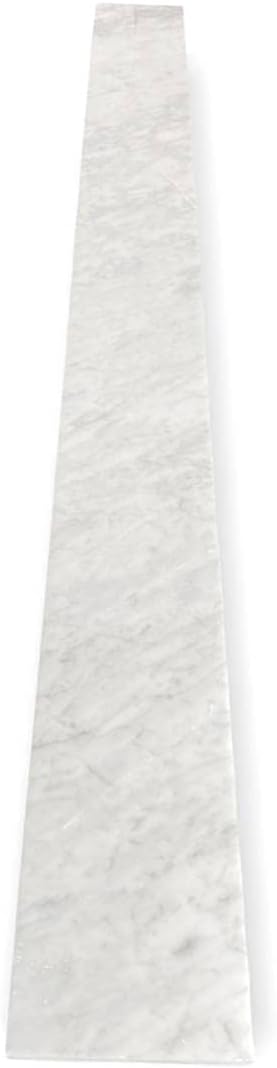 Tenedos Carrara Marble Floor Threshold (Marble Saddle) - Polished - (4'' x 48")