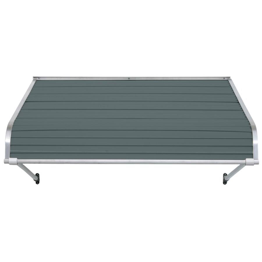 NuImage Awnings 1100 60-in Wide x 60-in Projection Slate Blue Solid Fixed Door Awning | K111006037