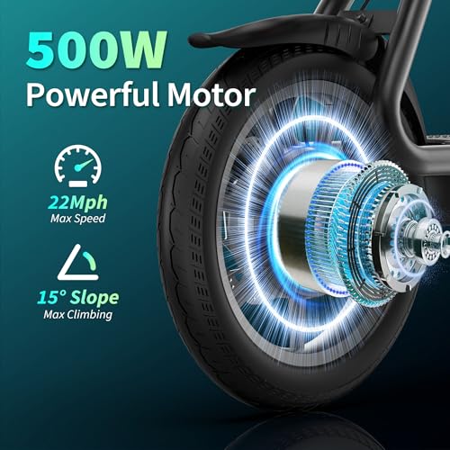 Electric Scooter for Adults, 8.5"/10" Tires, 19/22Mph, 350W/500W Motor, 21-28 Miles Range, Folding E-Scooter with Dual Suspension,APP(V1/SPRO/MAX/PRO)