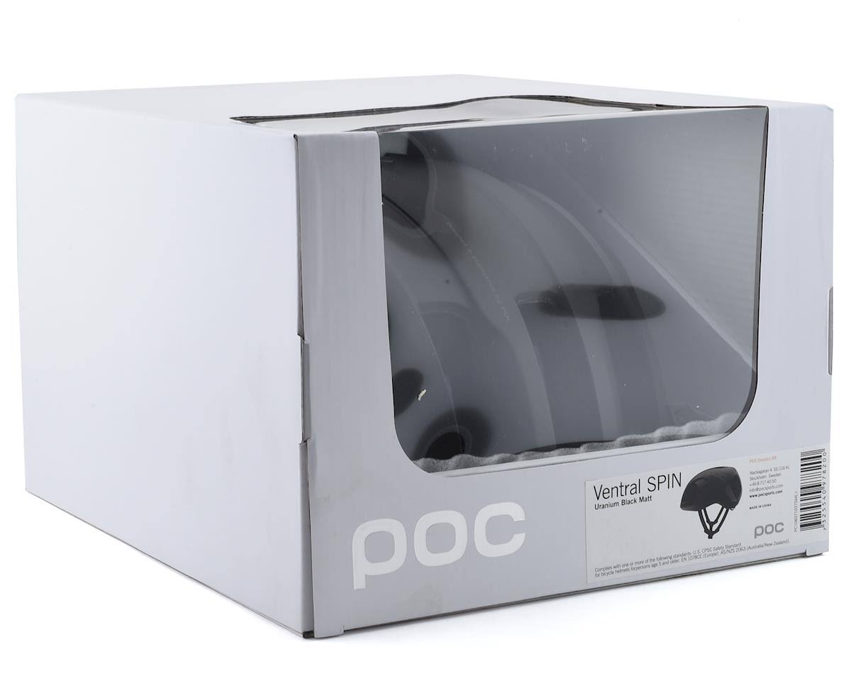 POC Ventral Spin Helmet - Uranium Black Matte Medium