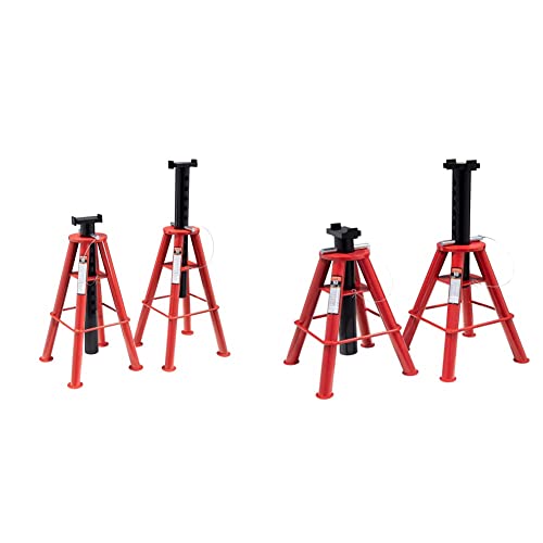 Sunex 1410 10-Ton, High Height, Pin Type, Jack Stands, Pair