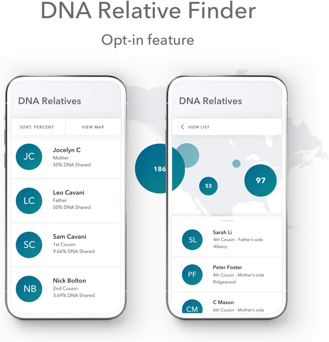 23andMe Ancestry + Traits Service: Personal Genetic DNA Test with 2000+ Geographic Regions, Family Tree, DNA Relative Finder, and Trait Reports Pack of 2