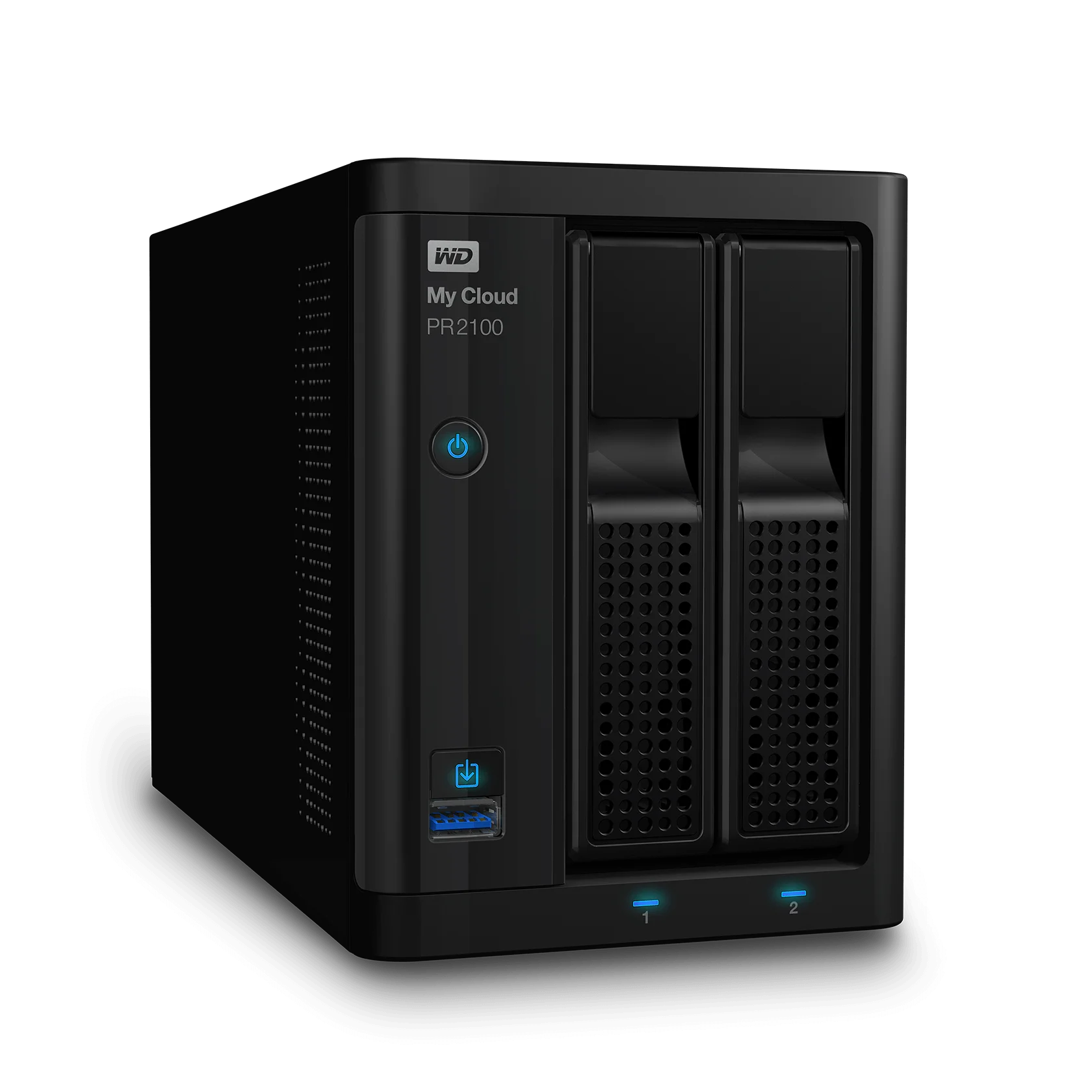 WD 16TB My Cloud Pro Series PR2100, 2-Bay Network Attached Storage - WDBBCL0160JBK-NESN