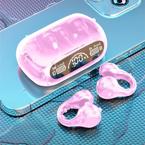 Wireless Ear Clip Skeleton Conduction Headphones Bones Conduction Headphones Bluetooth 5.3 Waterproofs Open Ear Headphones Apply for Running Sports Cycling Driving Prime Shopping Online