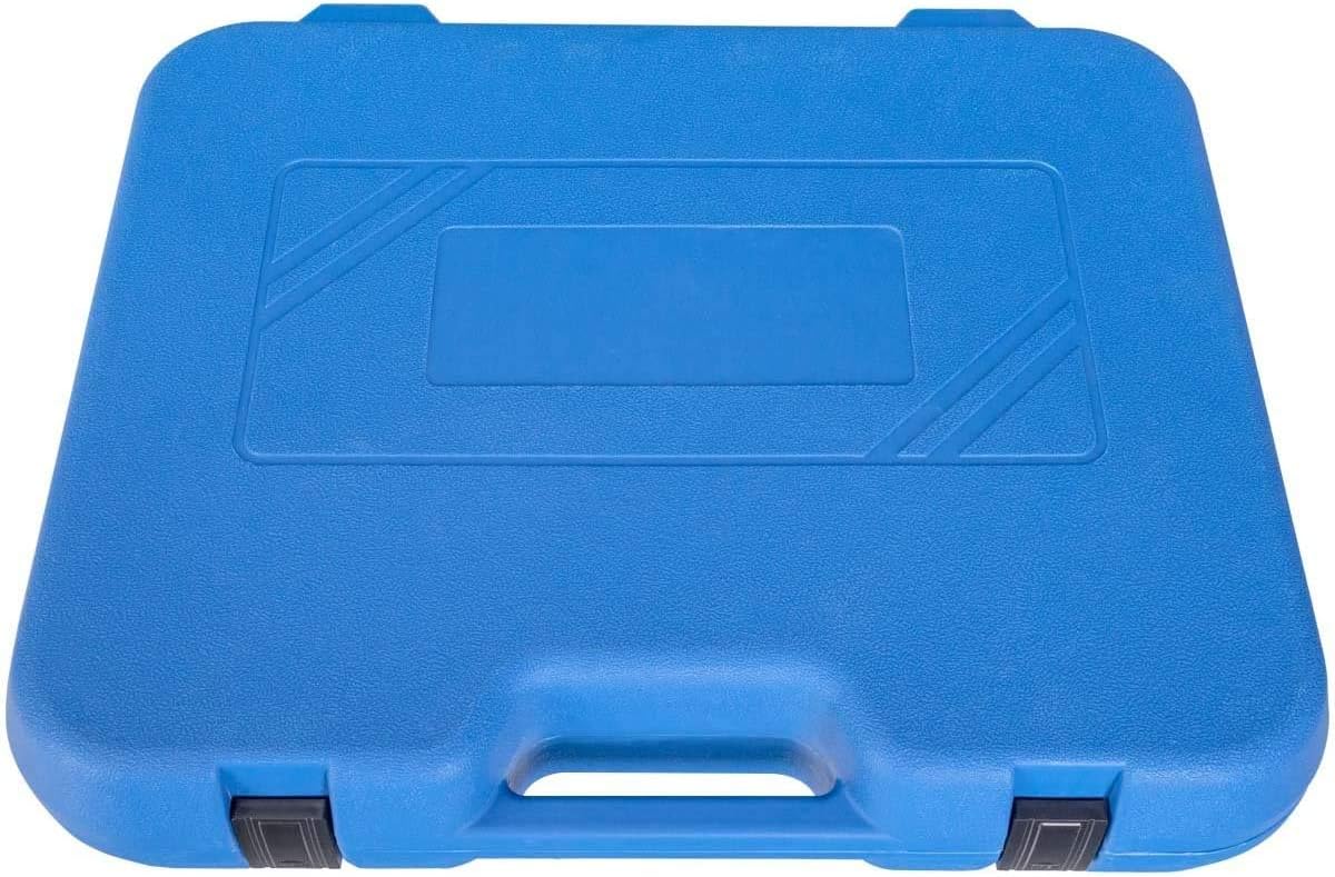 28-Piece Universal Radiator Pressure Tester, Vacuum Type Cooling System Tool Kit For Many Makes and Models with Carrying Case (Blue Case)