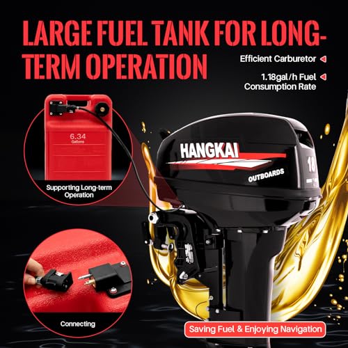 Outboard Motor Boat Motor Kayak Engine Fishing Boat Motor Water Cooling & CDI for Canoes, Dinghies, and Inflatable Boats | US Stock