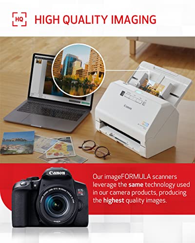 Canon imageFORMULA RS40 - Photo and Document Scanner, Auto Document Feeder, Windows and Mac, Scans Old and New Photos in Varying Sizes, USB Interface