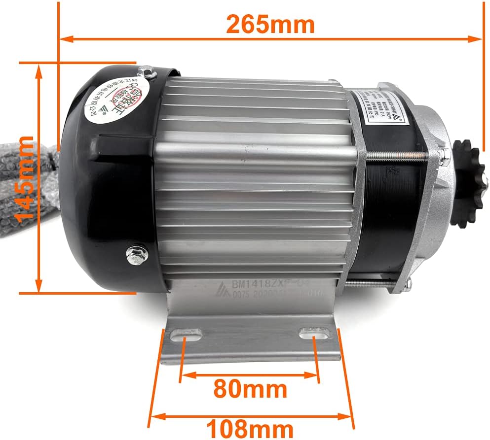L-faster 48V750W Electric 4-Wheels Bike Brushless Geared Motor Conversion Kit Suitable for All Terrain Vehicle Electric ATV Motor Kit