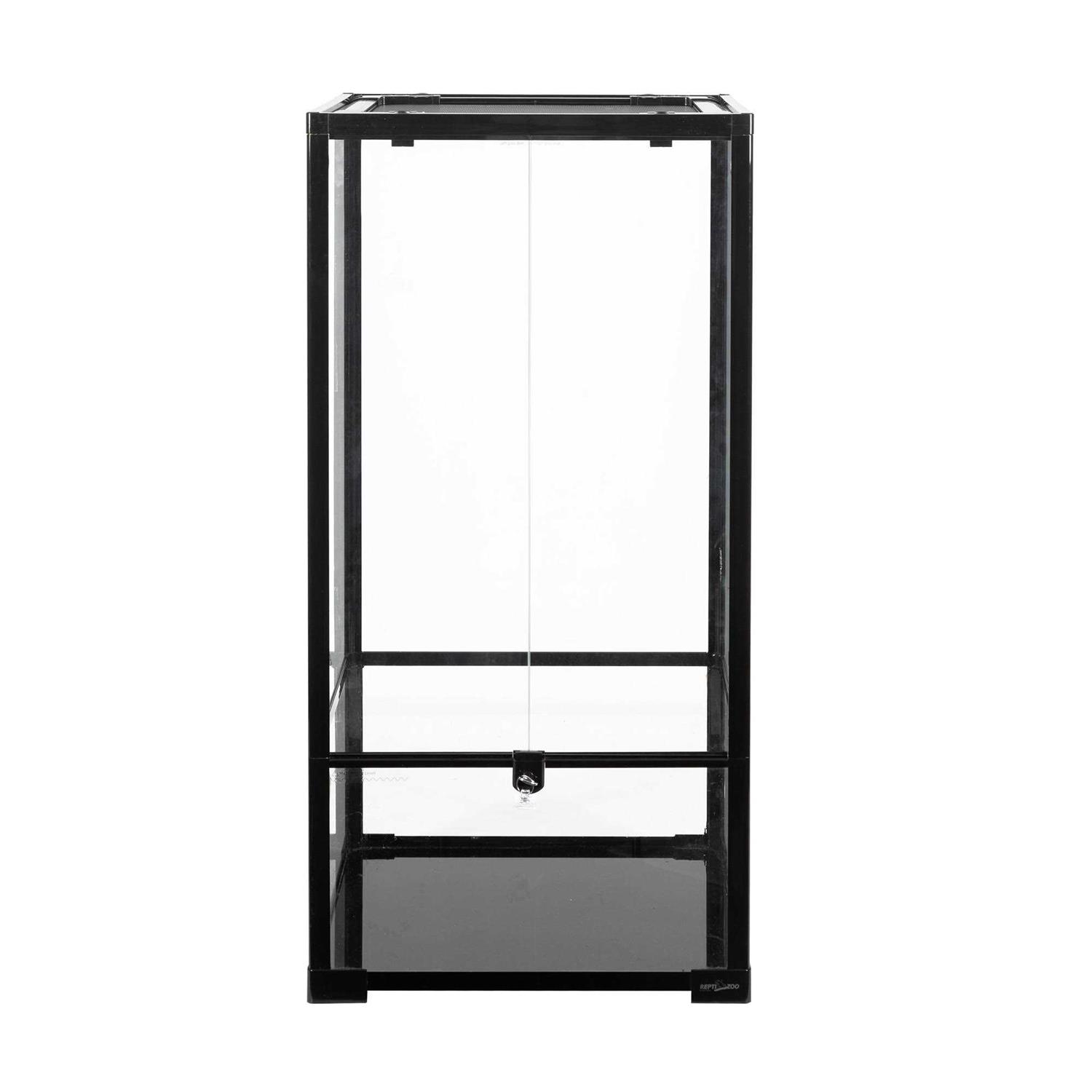Repti-zoo Reptile Knock Down Glass Terrarium with Double Hinge Door 18 x 18 x 36 - Pet Supplies online store