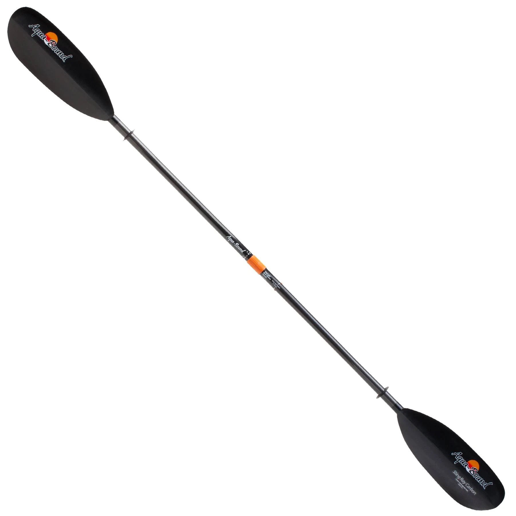Aqua-Bound Sting Ray Carbon Kayak Paddle Small, 2-Piece, Posi-Lok - Black