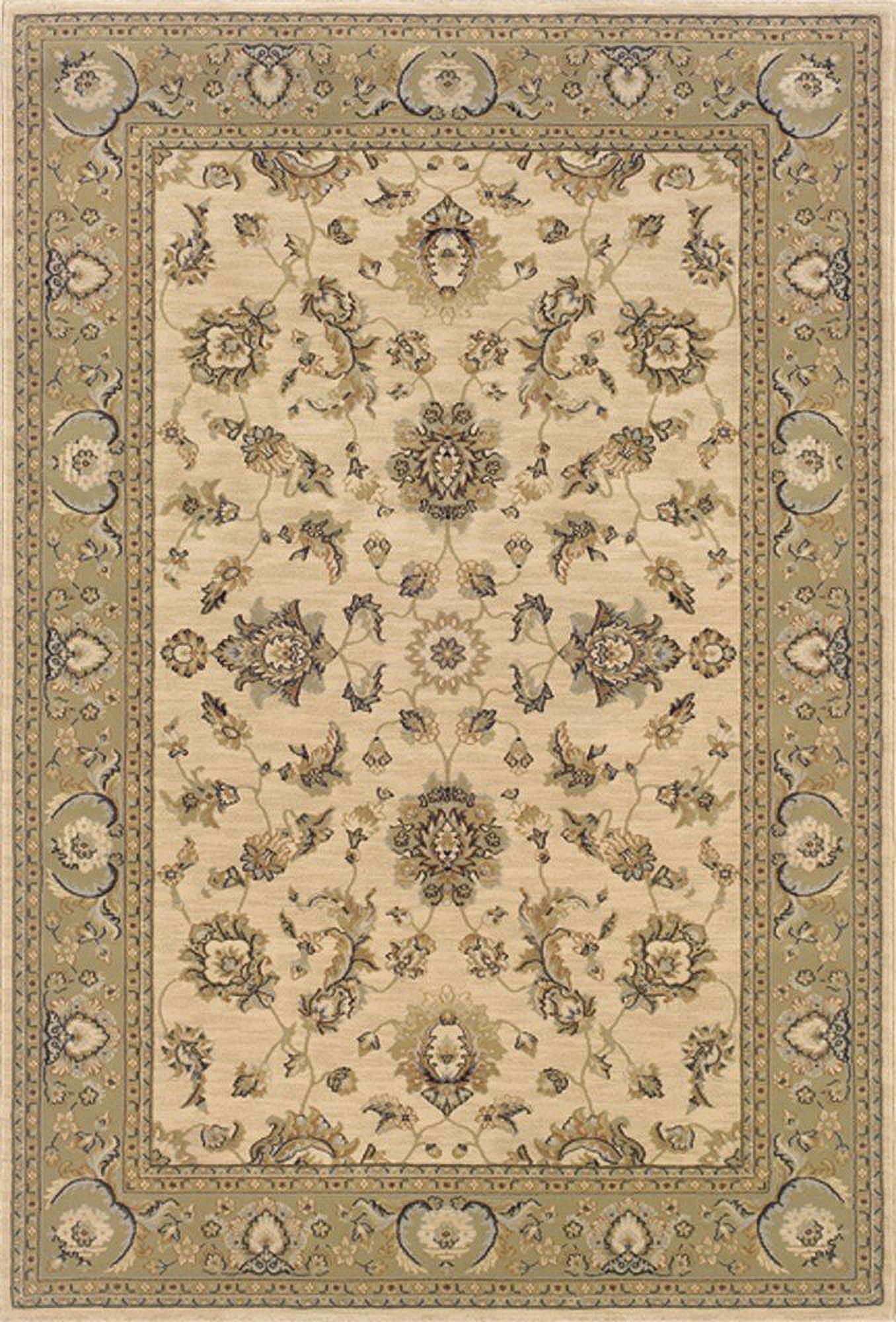 Sphinx Ariana Area Rug 2153C Traditional Ivory Bordered Vines 5' 3" x 7' 9" Rectangle