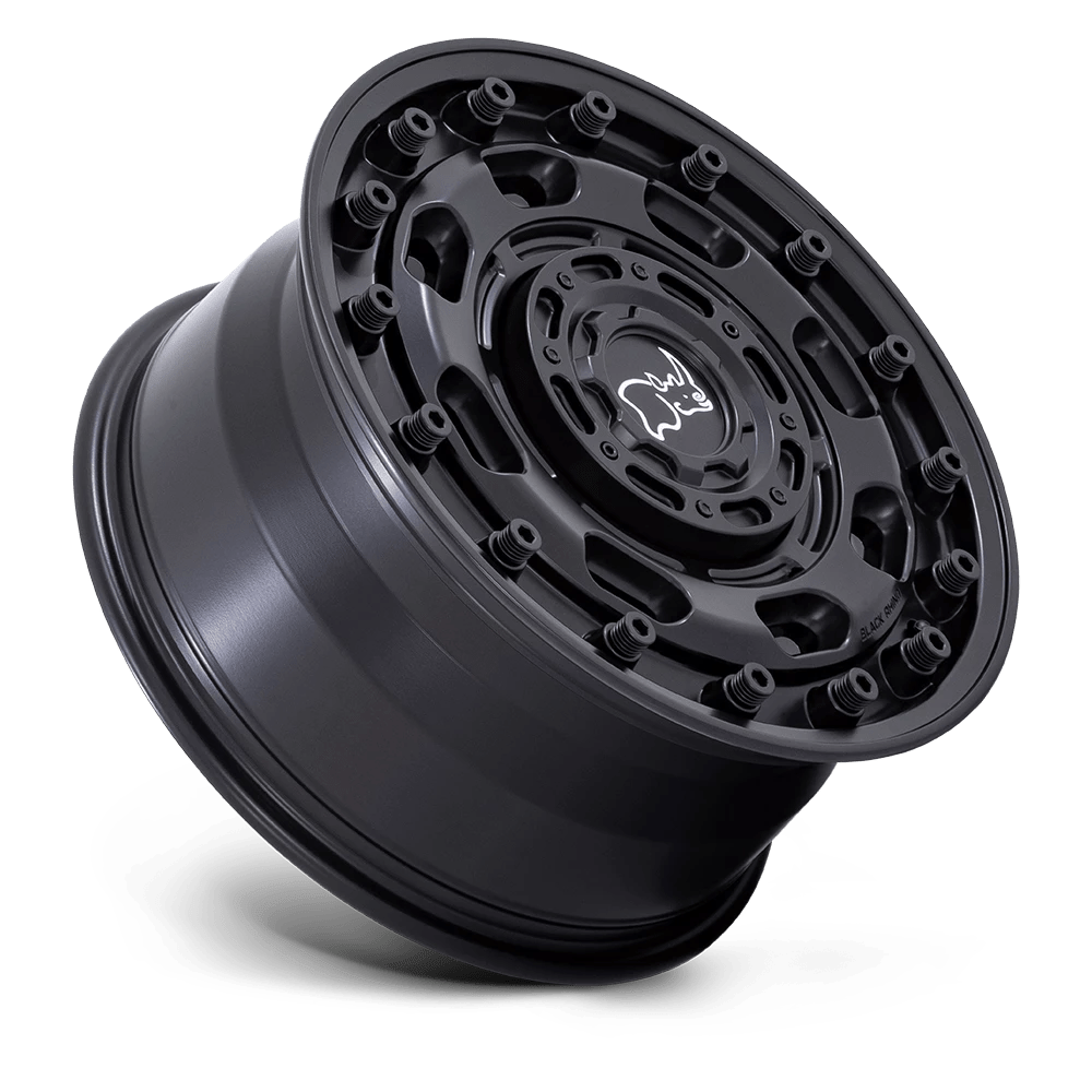 Black Rhino ATLAS 17X8 6X130 +38 MATTE BLK Wheel Rim (QTY: 1)