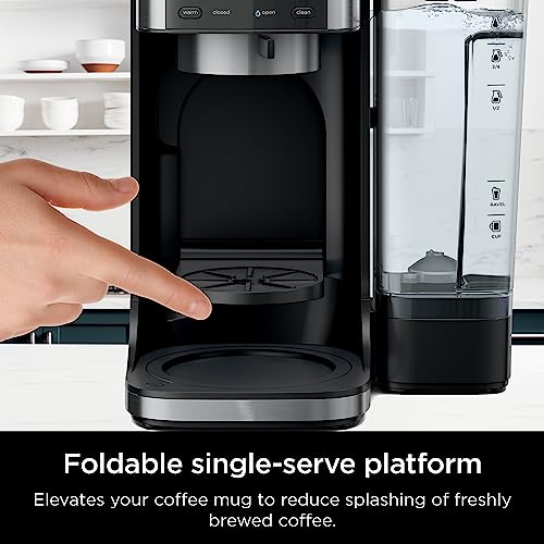 Ninja Hot and Iced Coffee Maker, Single Serve Coffee Maker and Drip Coffee Machine, DualBrew Pro Specialty 12-Cup with K-Cup Combo, Includes Permanent Filter, CFP307