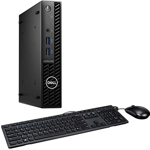 Dell Newest 2023 Optiplex 3000 Mini Desktop (Intel i5-12500T 6-Core, 32GB RAM, 512GB PCIe SSD, Intel UHD, WiFi 6, Bluetooth 5.2, RJ-45, USB 3.2, Display Port, Black, Win 11 Pro)