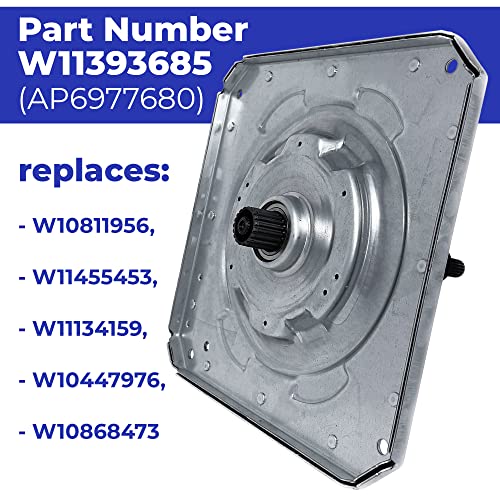 UPGRADED FIXIT PARTS W11393685 Gearcase and Slider W10734521 Kit for Whirlpool Kenmore Maytag Washers, Shaft 4.5 inches, Seal 3.5 inches