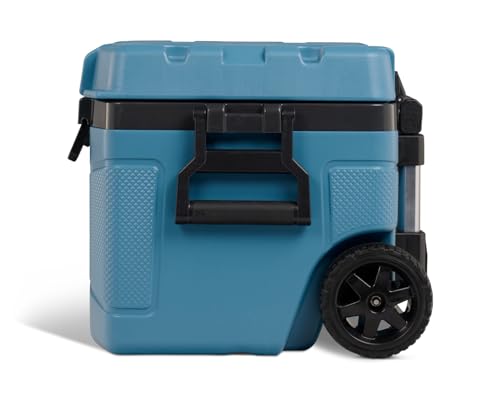 Igloo Trailmate 52Qt Wheeled Cooler, Insulated Hard Shell Ice Chest, Carbonite