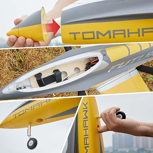 FMS Rc Jets Futura 64MM EDF Sport Jet Green rc Airplanes for Adults for Trainers EDF for Beginners 6 Channel Remote Control Planes PNP(NO Transmitter Batteries and Charger)