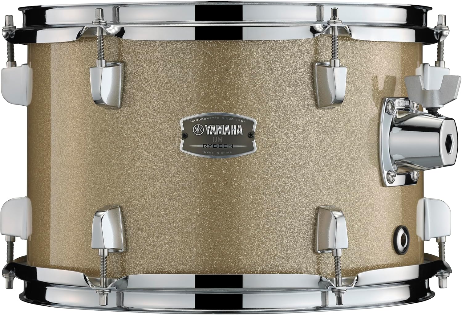 Yamaha Rydeen 5-Piece Drum Set With 22" Bass Drum, Floor Tom, 2 Toms With Ball Clamp And Wood Snare Drum, Champagne Glitter