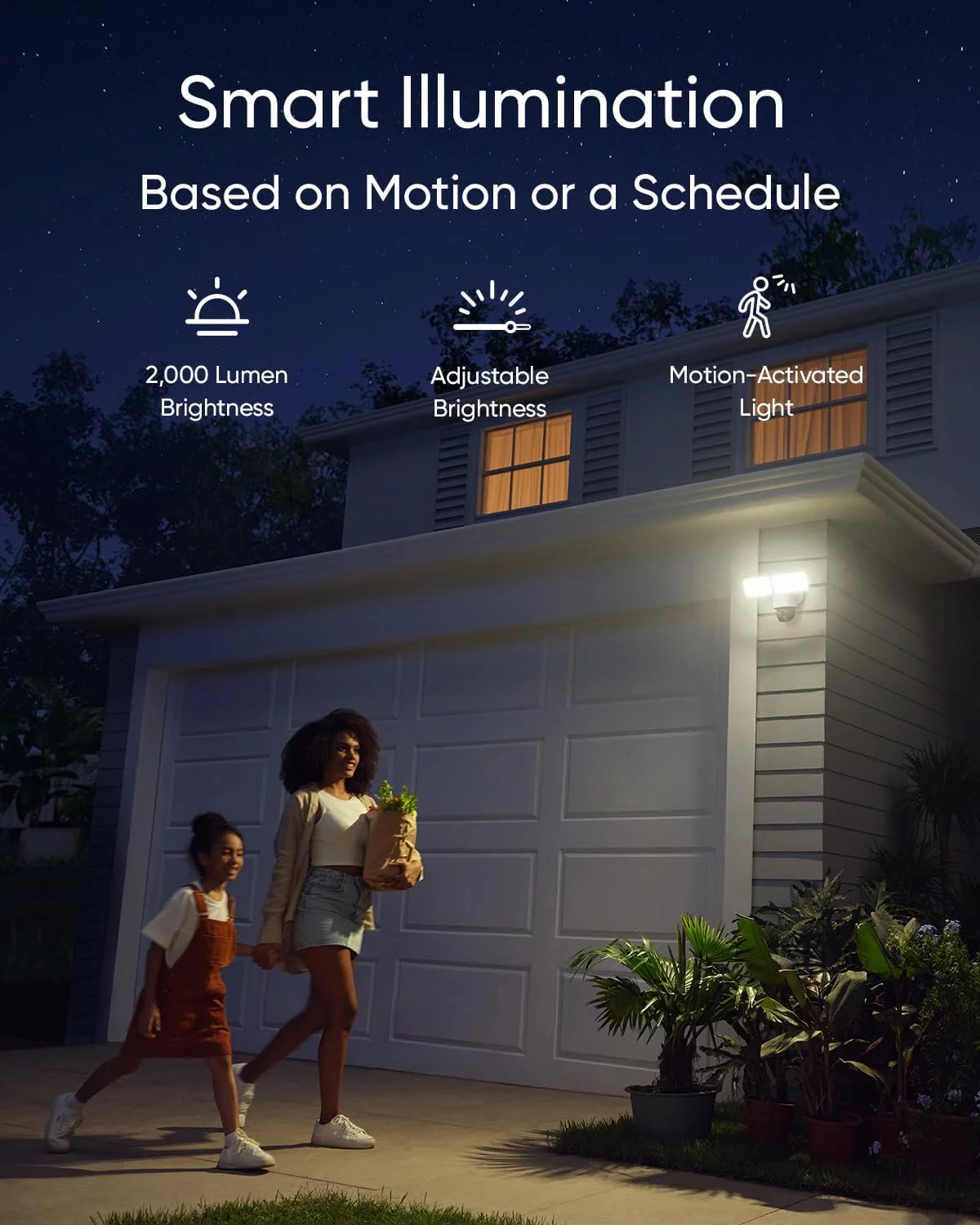 eufy Security Floodlight Camera E340, Wired Camera, 3K+2K Dual Camera, 360° Pan and Tilt, Dual-Band Wi-Fi, HomeBase 3 Compatible, Local Storage, No Monthly Fee