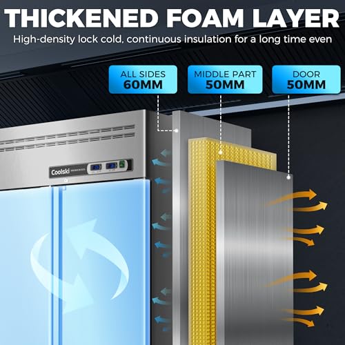 Coolski Commercial Refrigerator and Freezer Combo