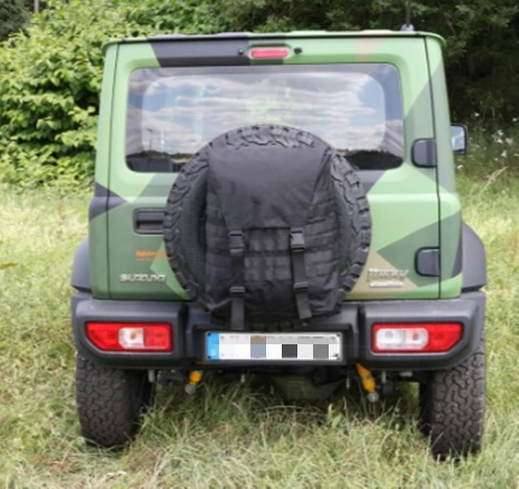 Spare Tire Trash Bag, Off-Road Rear Wheel Storage Organizer Car Gear Backpack Accessories for Wrangler JL JLU JK JKU SUV Truck, Fits 30" to 33" Spare Tire