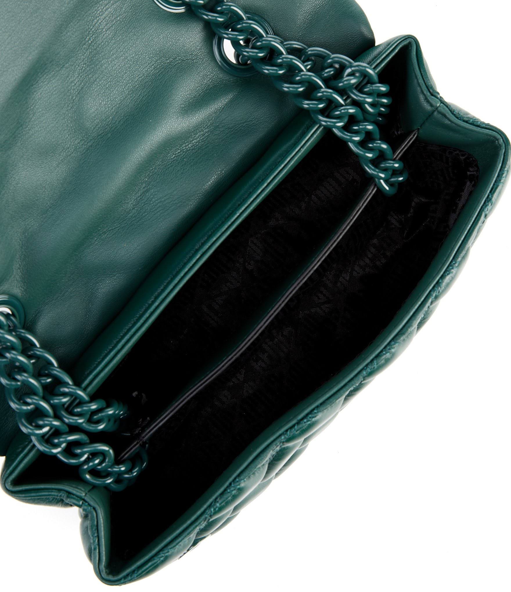 Kurt Geiger London Drench Large Quilted Shoulder Bag - Dark Green