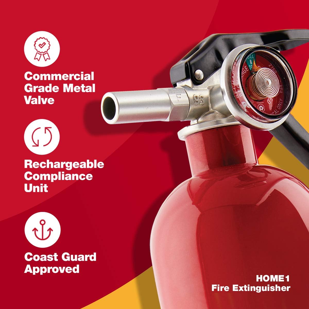 First Alert SCO5CN Battery Operated Smoke and Carbon Monoxide Detector 1-Pack with Home Fire Extinguisher