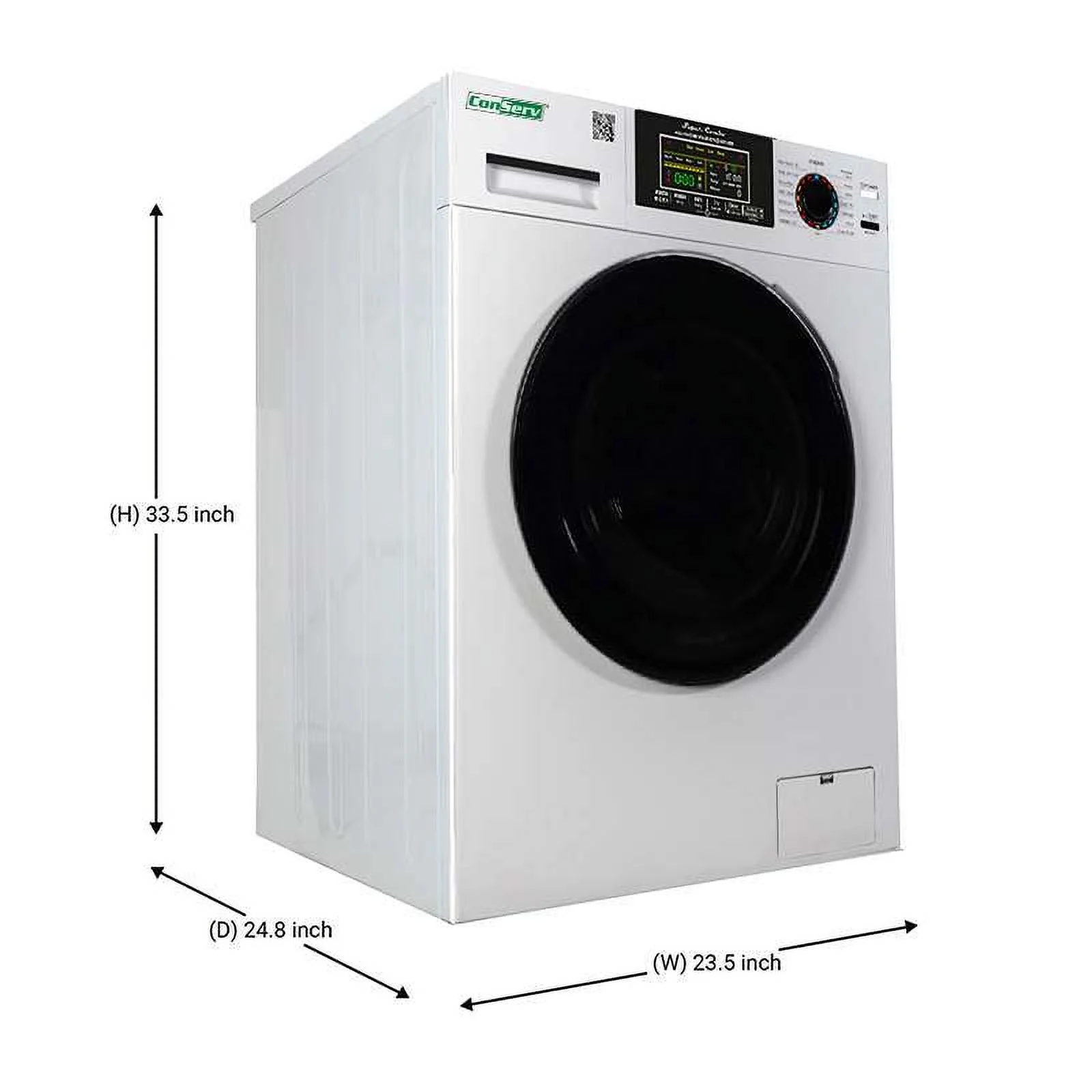 Conserv Digital Compact 110V Vented/Ventless 18 lbs Combo Washer Dryer 1400 RPM White
