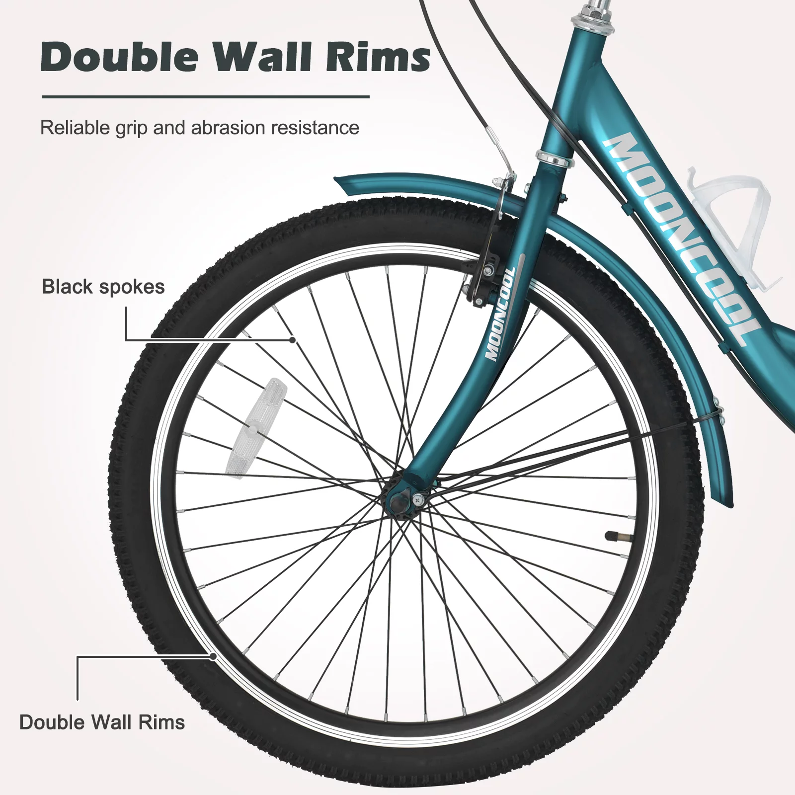 Adult Tricycles Single Speed, Adult Trikes 24 inch 3 Wheel Bikes, Three-Wheeled Bicycles Cruise Trike with Shopping Basket for Seniors, Women, Men