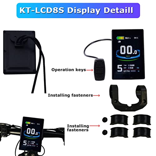 Electric Bicycle Conversion Kit 48V 350W/500W/1000W/1500W Rear Hub Motor Ebike Conversion Kit for Rear Wheel with LCD Display & PAS for Mountain Road Commuter Bicycle,48V350W-26