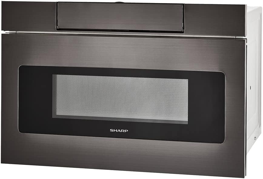 Sharp SMD2470AH 24 inch 1.2 cu. ft. 950W Microwave Drawer Oven Black Stainless Steel Bundle with 3 YR CPS Enhanced Protection Pack
