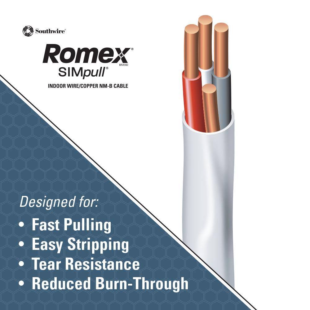 Romex 250& Roll 14/3 Nm-b Indoor Electrical Copper Wire