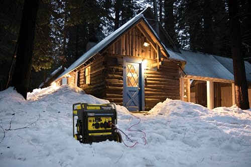 Champion Power Equipment 9000-Watt Electric Start Tri Fuel Home Backup Portable Open Frame Inverter Generator with Quiet Technology and CO Shield