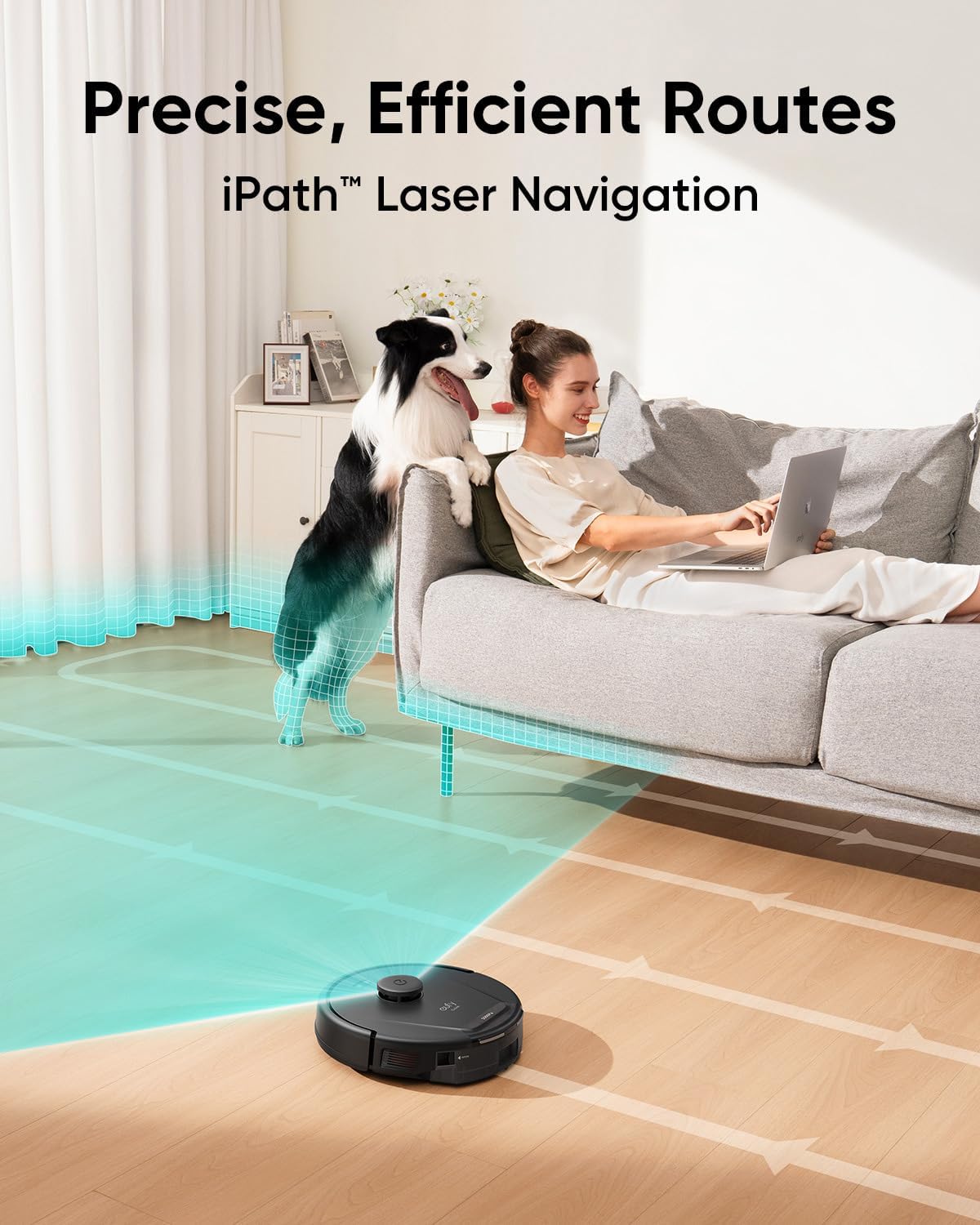 eufy L60 Hybrid Robot Vacuum+Replacement Mop Pads L60