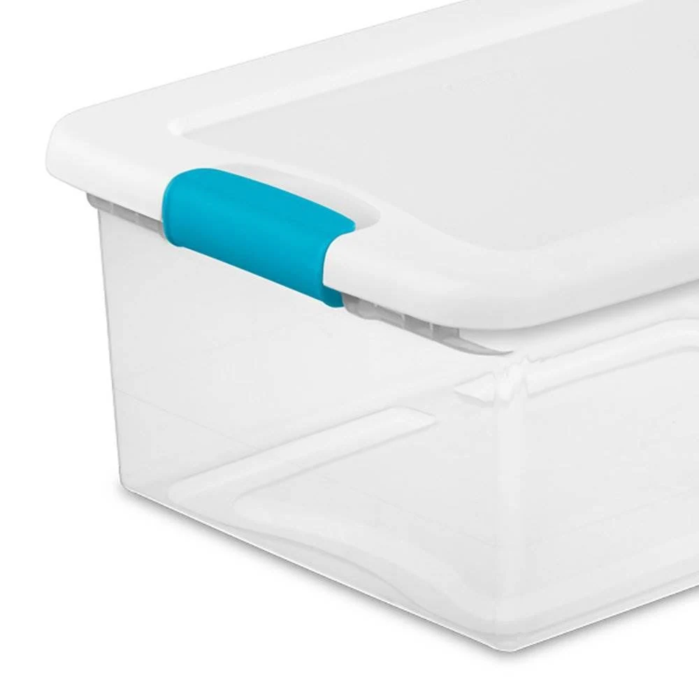 Sterilite 15-Qt. Clear Stackable Latching Storage Box Container (96 Pack)